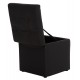 ΣΚΑΜΠΩ ΜΕ ΑΠΟΘΗΚΕΥΤΙΚΟ ΧΩΡΟ PU ΜΑΥΡΟ CUBE HM224.01 38x38x36.5Υεκ.