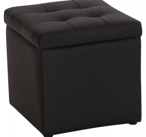 ΣΚΑΜΠΩ ΜΕ ΑΠΟΘΗΚΕΥΤΙΚΟ ΧΩΡΟ PU ΜΑΥΡΟ CUBE HM224.01 38x38x36.5Υεκ.