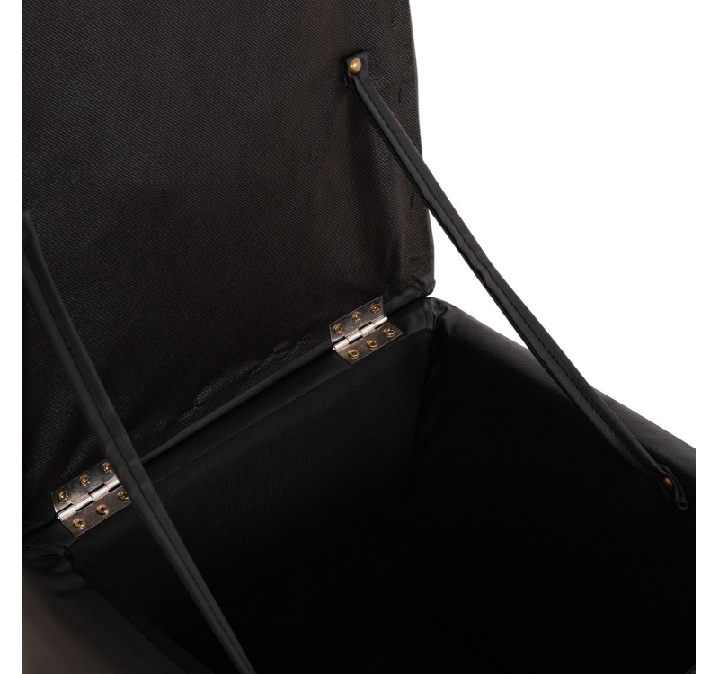 ΣΚΑΜΠΩ ΜΕ ΑΠΟΘΗΚΕΥΤΙΚΟ ΧΩΡΟ PU ΜΑΥΡΟ CUBE HM224.01 38x38x36.5Υεκ.