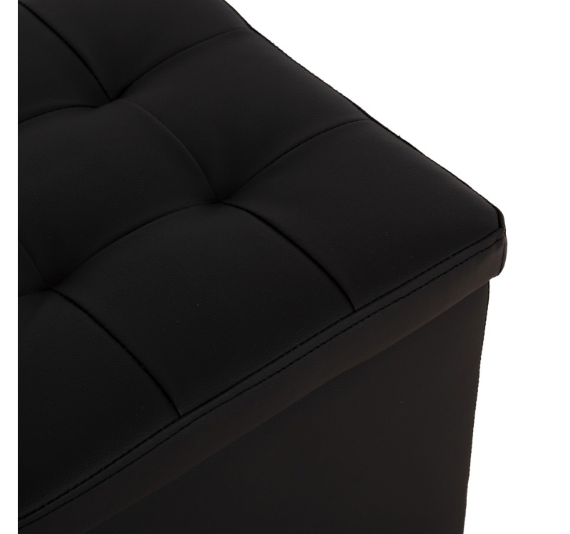 ΣΚΑΜΠΩ ΜΕ ΑΠΟΘΗΚΕΥΤΙΚΟ ΧΩΡΟ PU ΜΑΥΡΟ CUBE HM224.01 38x38x36.5Υεκ.