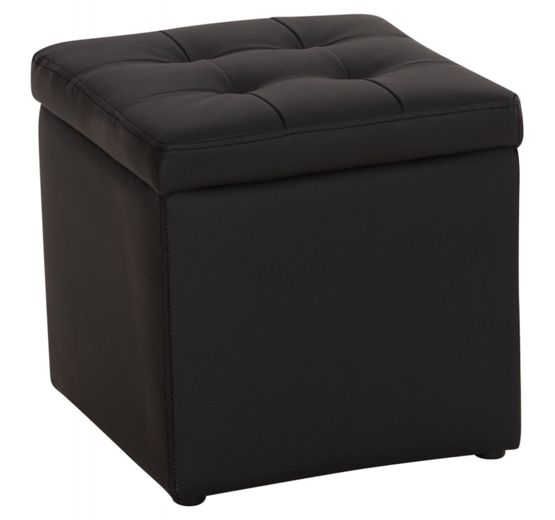 ΣΚΑΜΠΩ ΜΕ ΑΠΟΘΗΚΕΥΤΙΚΟ ΧΩΡΟ PU ΜΑΥΡΟ CUBE HM224.01 38x38x36.5Υεκ.