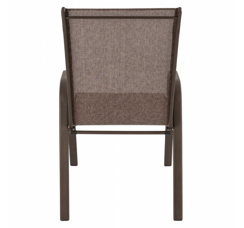 ΠΟΛΥΘΡΟΝΑ ΕΞ.ΧΩΡΟΥ LEON HM5000.02 ΜΕΤΑΛΛΙΚΗ ΚΑΦΕ ΜΕ TEXTILENE ΚΑΦΕ 54x70x93Υεκ