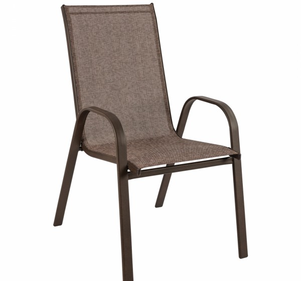 ΠΟΛΥΘΡΟΝΑ ΕΞ.ΧΩΡΟΥ LEON HM5000.02 ΜΕΤΑΛΛΙΚΗ ΚΑΦΕ ΜΕ TEXTILENE ΚΑΦΕ 54x70x93Υεκ