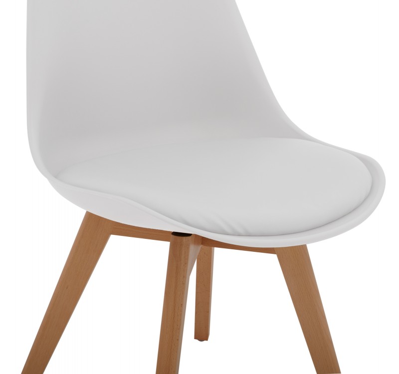 ΚΑΡΕΚΛΑ VEGAS HM0033.01 ΜΕ ΞΥΛΙΝΑ ΠΟΔΙΑ ΚΑΙ ΜΕ ΚΑΘΙΣΜΑ ΛΕΥΚΟ 47x56,6x82Υεκ.