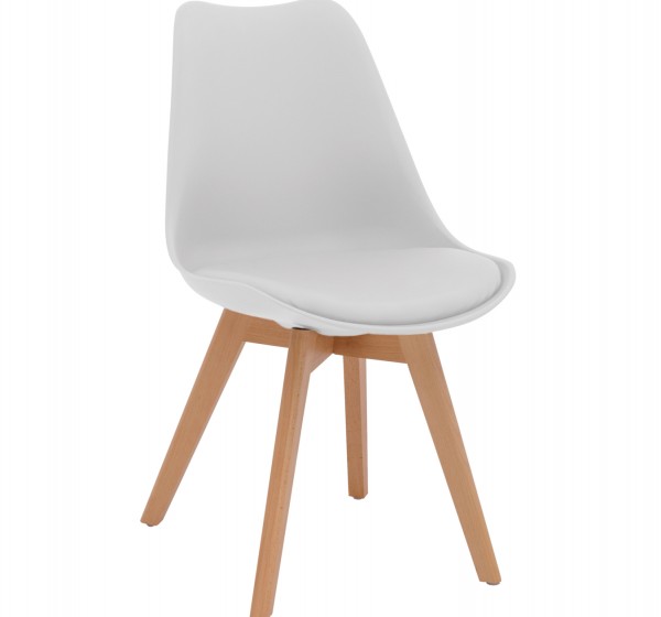 ΚΑΡΕΚΛΑ VEGAS HM0033.01 ΜΕ ΞΥΛΙΝΑ ΠΟΔΙΑ ΚΑΙ ΜΕ ΚΑΘΙΣΜΑ ΛΕΥΚΟ 47x56,6x82Υεκ.