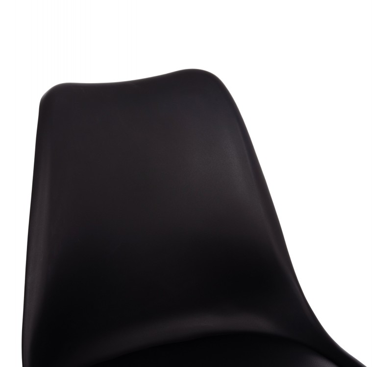 ΚΑΡΕΚΛΑ VEGAS HM0033.02 ΜΕ ΞΥΛΙΝΑ ΠΟΔΙΑ ΚΑΙ ΜΕ ΚΑΘΙΣΜΑ ΜΑΥΡΟ 48x49x81Υεκ.