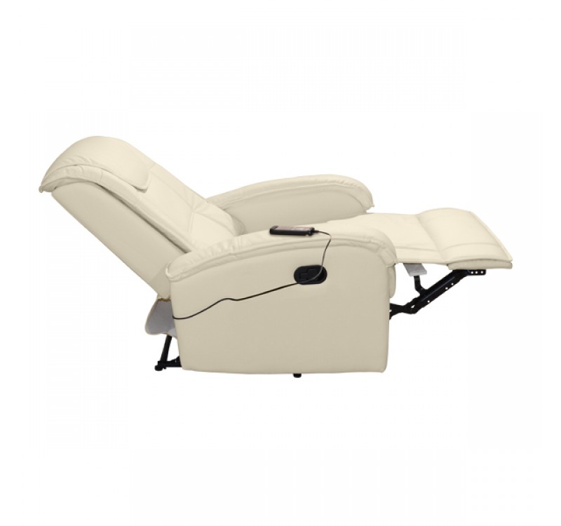 ΠΟΛΥΘΡΟΝΑ RELAX ΜΕ ΜΗΧΑΝΙΣΜΟ MASSAGE ROCCA HM0026.02 PU ΕΚΡΟΥ 80x96x97 εκ.