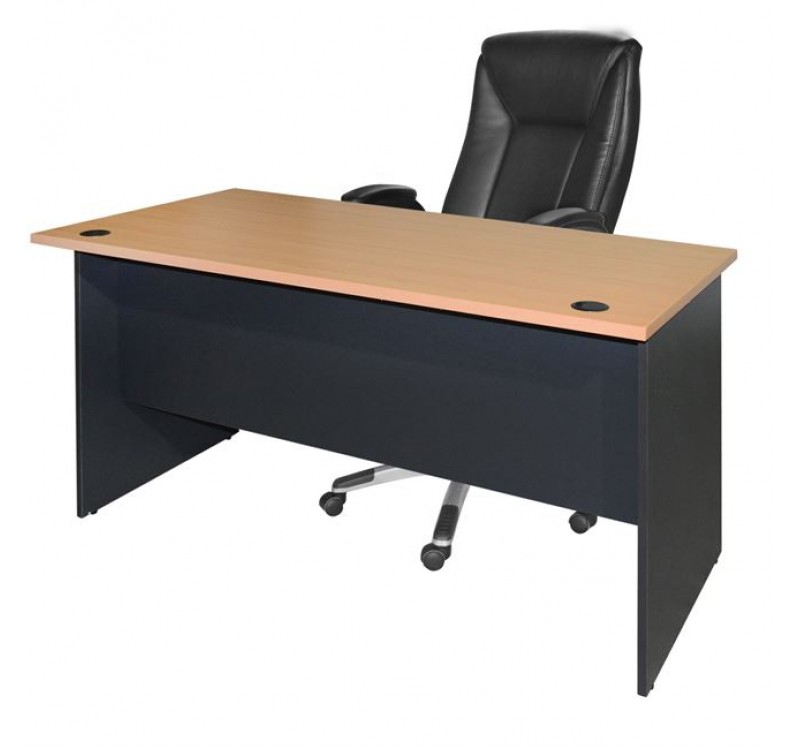 ΓΡΑΦΕΙΟ ΕΠΑΓΓΕΛΜΑΤΙΚΟ SIENNA 120x70x75Y-- HM2015.01 ΓΚΡΙ-ΟΞΙΑ