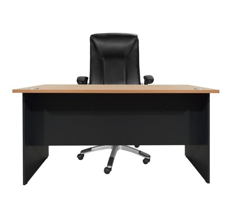 ΓΡΑΦΕΙΟ ΕΠΑΓΓΕΛΜΑΤΙΚΟ SIENNA 120x70x75Y-- HM2015.01 ΓΚΡΙ-ΟΞΙΑ