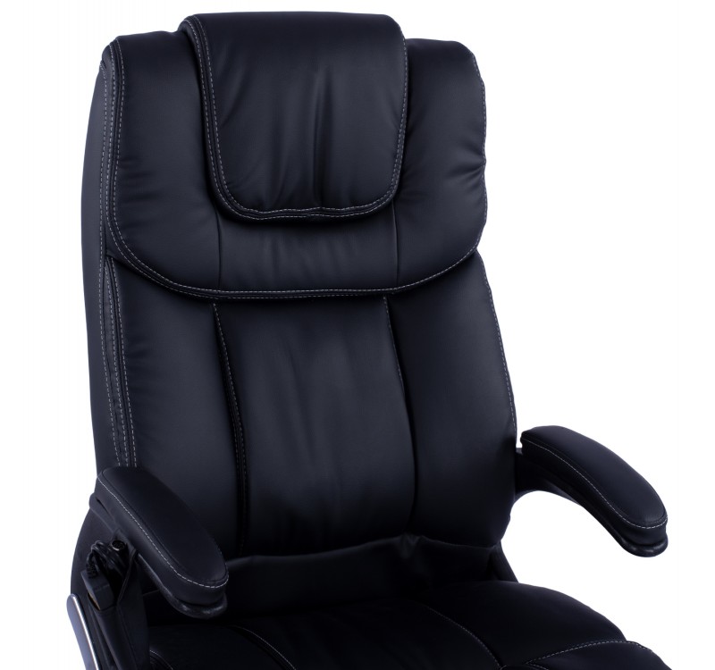 ΚΑΡΕΚΛΑ ΓΡΑΦΕΙΟΥ THORIN HM1050.01 ΜΕ MASSAGE ΜΑΥΡΗ HOMEMARKT 62x70x127Y εκ.