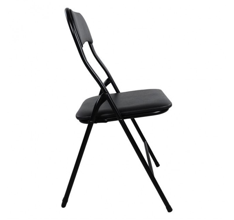 ΚΑΡΕΚΛΑ ΠΤΥΣΣΟΜΕΝΗ PADMA PU ΜΑΥΡΗ HM0044 38X47X82Y ΕΚ.