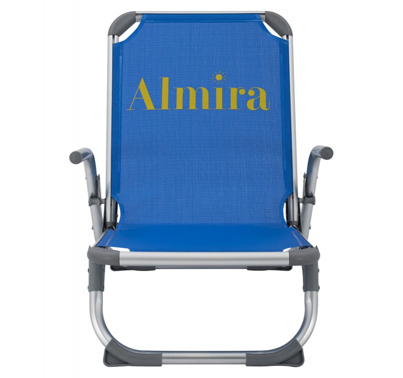 ΚΑΡΕΚΛΑΚΙ ΠΑΡΑΛΙΑΣ ΑΛΟΥΜINIOY ΒΑΡ.ΤΥΠΟΥ ΨΗΛΗ ΠΛΑΤΗ ALMIRA HM5053.01 ΜΠΛΕ 56x70x66Υεκ