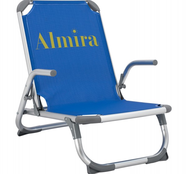 ΚΑΡΕΚΛΑΚΙ ΠΑΡΑΛΙΑΣ ΑΛΟΥΜINIOY ΒΑΡ.ΤΥΠΟΥ ΨΗΛΗ ΠΛΑΤΗ ALMIRA HM5053.01 ΜΠΛΕ 56x70x66Υεκ