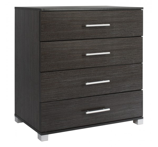ΣΥΡΤΑΡΙΕΡΑ ΜΕΛΑΜΙΝΗΣ BRIANA HM2204.01 ME 4 ΣΥΡΤΑΡΙΑ ZEBRANO 75x40x83Υ εκ.