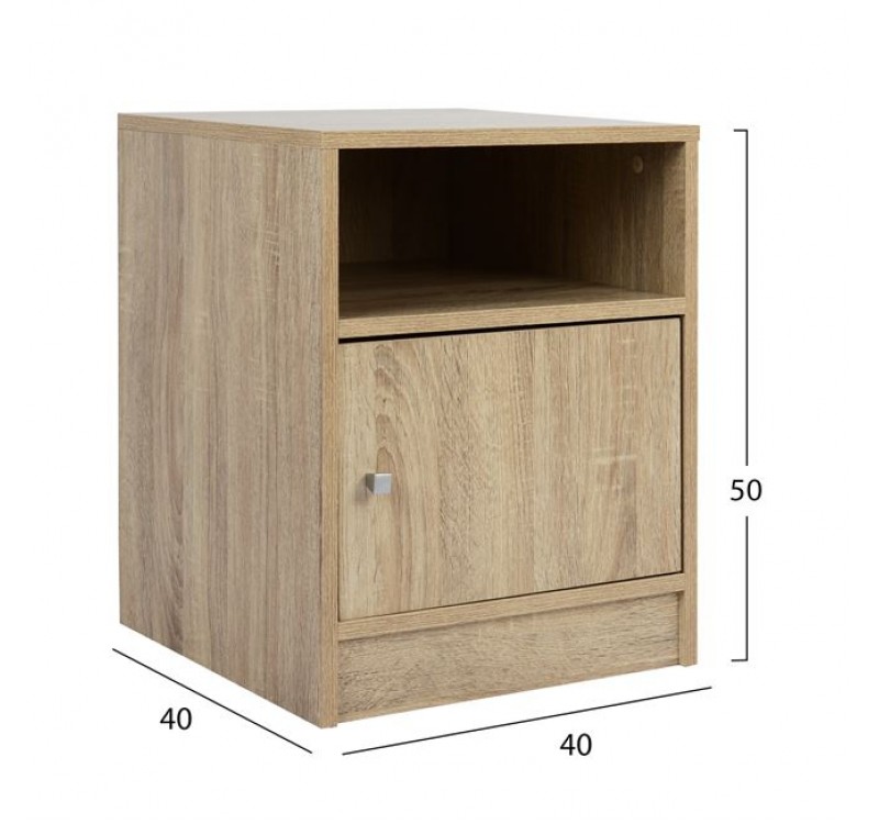 ΚΟΜΟΔΙΝΟ ΜΕΛΑΜΙΝΗΣ MALORY HM2205.02 SONAMA 40x40x50