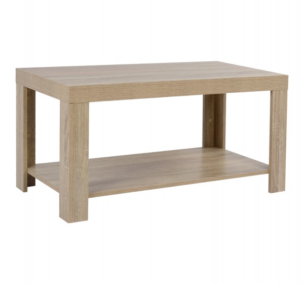 ΤΡΑΠΕΖΙ ΣΑΛΟΝΙΟΥ ΜΕΛΑΜΙΝΗΣ ALAYNA HM2207.02 SONAMA 90X45X45 εκ.