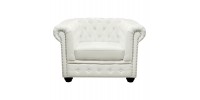 ΠΟΛΥΘΡΟΝΑ T.CHESTERFIELD POLINA HM3011.02 PU ΛΕΥΚΟ ΜΑΤ 110x90x73Y εκ.
