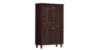 ΠΑΠΟΥΤΣΟΘΗΚΗ-ΝΤΟΥΛΑΠΙ KABIRA 4 ΠΟΡΤΕΣ HM2210.01 WENGE 77Χ34Χ123εκ.