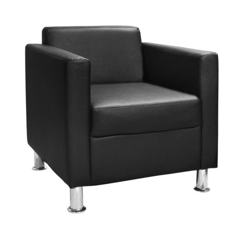 ΠΟΛΥΘΡΟΝΑ CUBO PU ΜΑΥΡΟ HM3035.02 70χ71χ73 εκ.