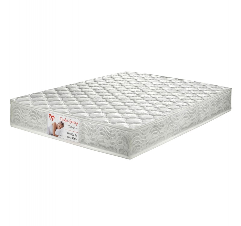 ΣΤΡΩΜΑ POCKET SPRING ΔΙΠΛΟ 160x200 ΔΙΠΛΗΣ ΟΨΗΣ HM309.06