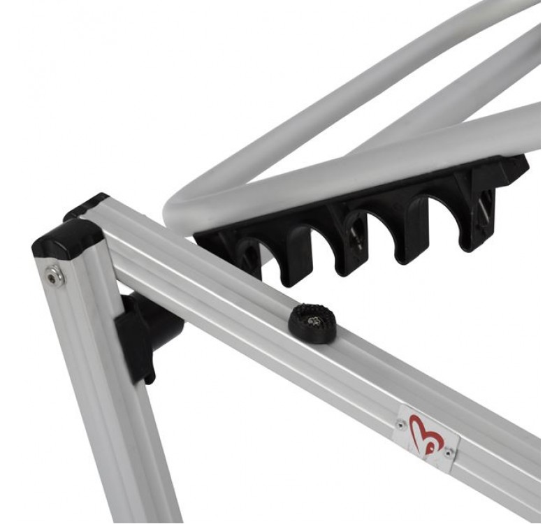 ΞΑΠΛΩΣΤΡΑ ΕΠΑΓΓΕΛΜΑΤΙΚΗ WALDO ΑΛΟΥΜΙΝΙΟΥ HM5071.03 ΛΕΥΚΗ 195x53-60x30 cm