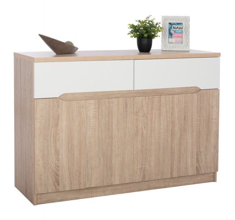 ΜΠΟΥΦΕΣ JOLENE HM2234.02 2 ΣΥΡΤΑΡΙΑ & 4 ΠΟΡΤΕΣ SONAMA 120X40X80εκ.