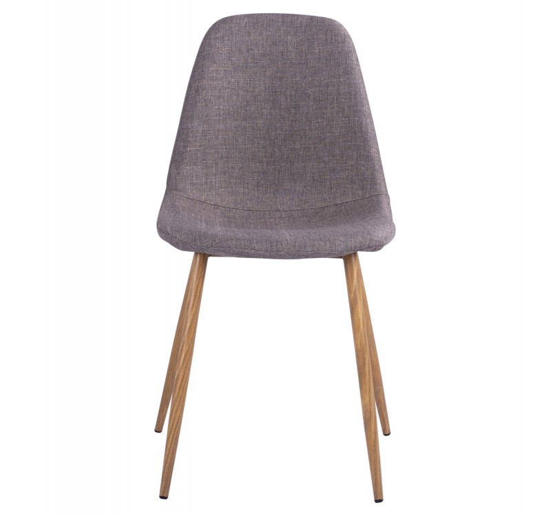 ΚΑΡΕΚΛΑ LEONARDO HM00100.03 ΜΕ ΜΕΤΑΛΛΙΚΑ ΠΟΔΙΑ & ΥΦΑΣΜΑ ΚΑΦΕ 44x55x85Υεκ.