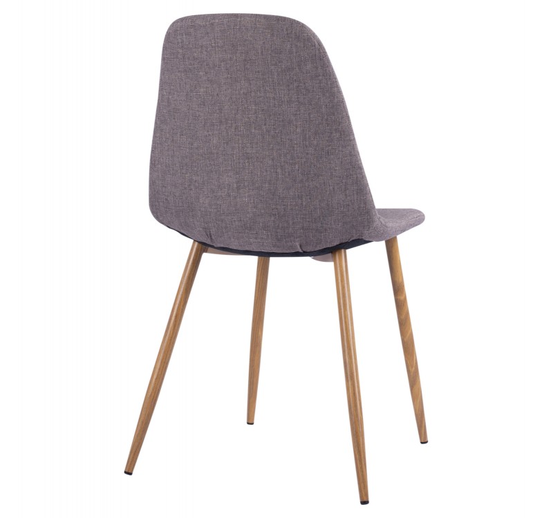 ΚΑΡΕΚΛΑ LEONARDO HM00100.03 ΜΕ ΜΕΤΑΛΛΙΚΑ ΠΟΔΙΑ & ΥΦΑΣΜΑ ΚΑΦΕ 44x55x85Υεκ.