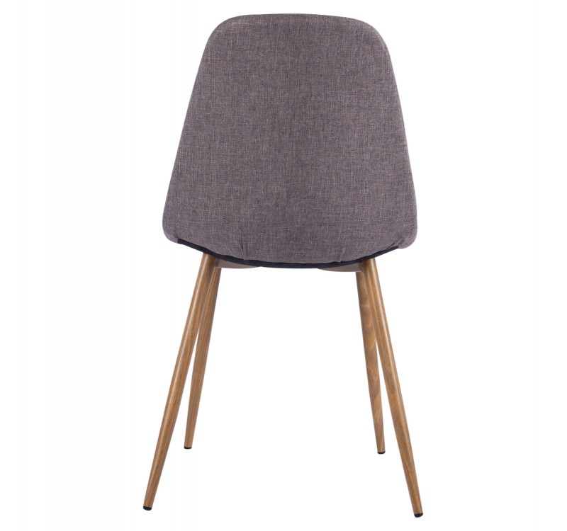 ΚΑΡΕΚΛΑ LEONARDO HM00100.03 ΜΕ ΜΕΤΑΛΛΙΚΑ ΠΟΔΙΑ & ΥΦΑΣΜΑ ΚΑΦΕ 44x55x85Υεκ.