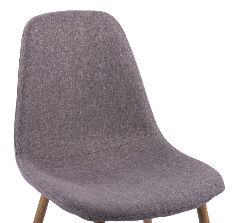 ΚΑΡΕΚΛΑ LEONARDO HM00100.03 ΜΕ ΜΕΤΑΛΛΙΚΑ ΠΟΔΙΑ & ΥΦΑΣΜΑ ΚΑΦΕ 44x55x85Υεκ.