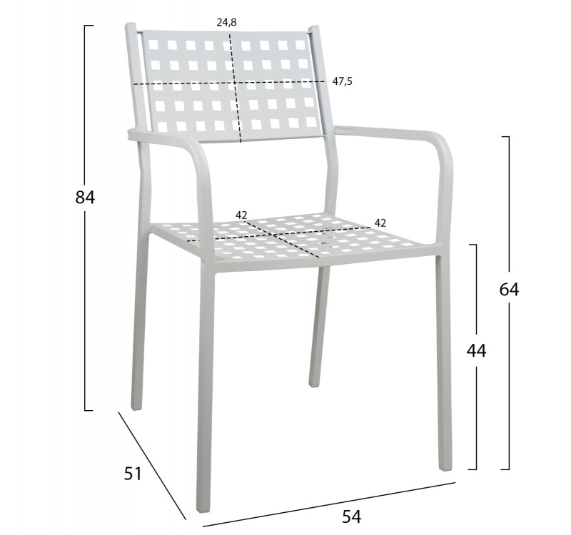 ΠΟΛΥΘΡΟΝΑ ΜΕΤΑΛΛΙΚΗ HM5031.02 ZETA ΣΕ ΛΕΥΚΟ ΧΡΩΜΑ 54x51x84Υεκ