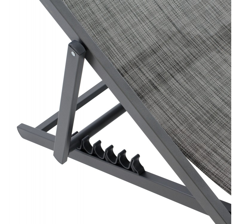 ΣΕΖΛΟΝΓΚ ΕΠΑΓΓΕΛΜΑΤΙΚΗ KEA HM5076.10 ΑΛΟΥΜΙΝΙΟ & TEXTILENE ΓΚΡΙ 59,5x102,5x94Υεκ