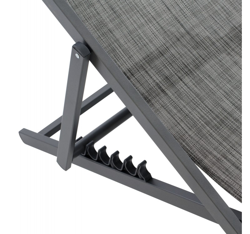 ΣΕΖΛΟΝΓΚ ΕΠΑΓΓΕΛΜΑΤΙΚΗ KEA HM5076.10 ΑΛΟΥΜΙΝΙΟ & TEXTILENE ΓΚΡΙ 59,5x102,5x94Υεκ