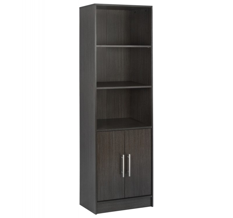 ΒΙΒΛΙΟΘΗΚΗ ΜΕΛΑΜΙΝΗΣ ENSLEY HM2027.01 ZEBRANO 60X30X180 εκ.