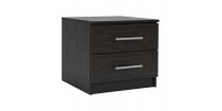 ΚΟΜΟΔΙΝΟ ΜΕΛΑΜΙΝΗΣ CHELSEA HM2220.01 ZEBRANO 48X40,5X41,5 εκ.