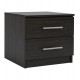 ΚΟΜΟΔΙΝΟ ΜΕΛΑΜΙΝΗΣ CHELSEA HM2220.01 ZEBRANO 48X40,5X41,5 εκ.