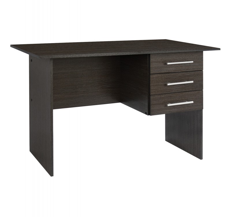 ΓΡΑΦΕΙΟ ΜΕΛΑΜΙΝΗΣ ENSLEY HM2029.01 ΜΕ 3 ΣΥΡΤΑΡΙΑ ZEBRANO 120X60X76 εκ.