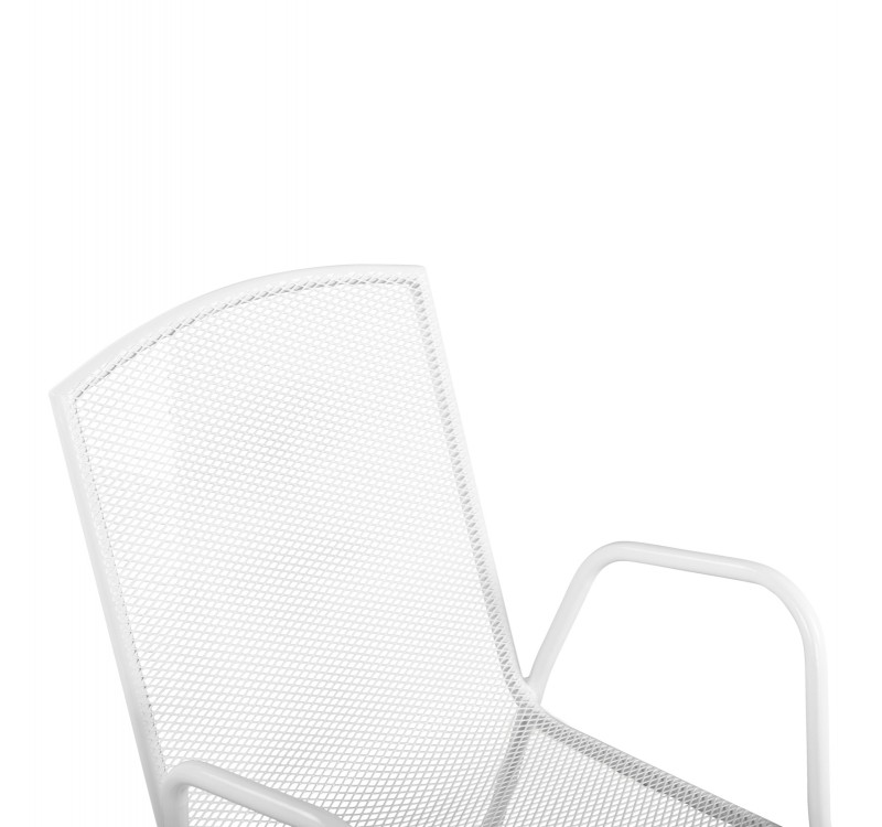 ΚΑΡΕΚΛΑ ΠΟΛΥΘΡΟΝΑ ΜΕΤΑΛΛΙΚΗ ΛΕΥΚΗ ELIJAH HM5005.02 54x62x89Υ ΕΚ.