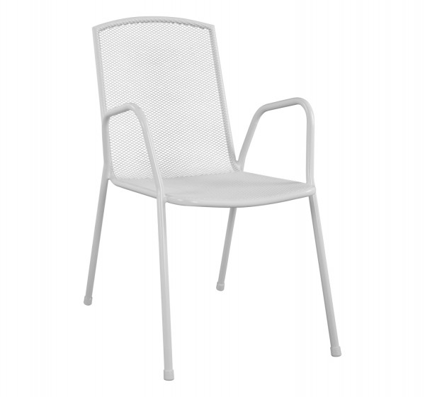 ΚΑΡΕΚΛΑ ΠΟΛΥΘΡΟΝΑ ΜΕΤΑΛΛΙΚΗ ΛΕΥΚΗ ELIJAH HM5005.02 54x62x89Υ ΕΚ.