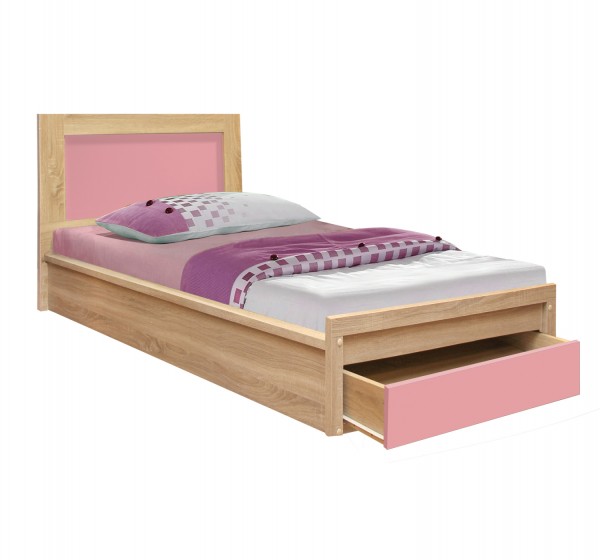ΚΡΕΒΑΤΙ ΜΕ ΣΥΡΤΑΡΙ PLAYROOM HM330.02 SONAMA-ΡΟΖ 90Χ190εκ.