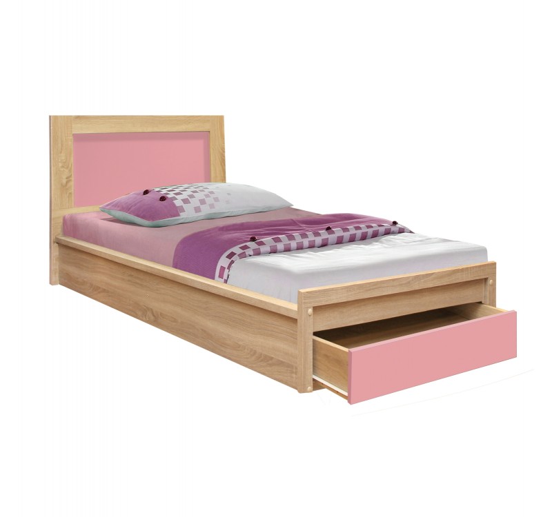 ΚΡΕΒΑΤΙ ΜΕ ΣΥΡΤΑΡΙ PLAYROOM HM330.02 SONAMA-ΡΟΖ 90Χ190εκ.