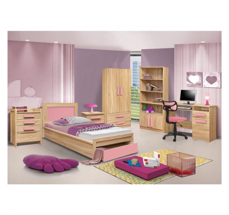 ΚΟΜΟΔΙΝΟ PLAYROOM SONAMA-ΡΟΖ HM331+HM336.02 40Χ48Χ39εκ.
