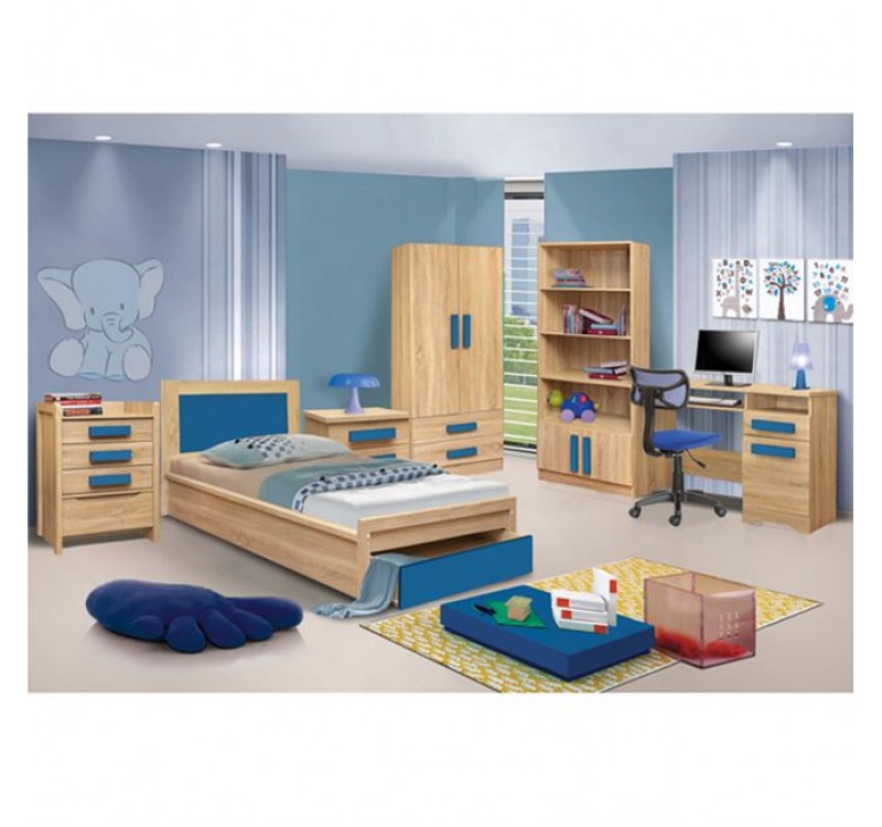 ΒΙΒΛΙΟΘΗΚΗ PLAYROOM SONAMA-ΣΙΕΛ HM10146.02 80X35X180εκ.