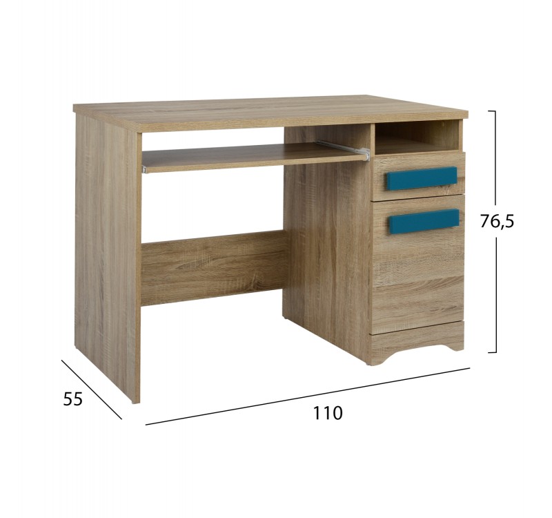 ΓΡΑΦΕΙΟ PLAYROOM SONAMA-ΣΙΕΛ HM11154.01 110X55X76.5εκ