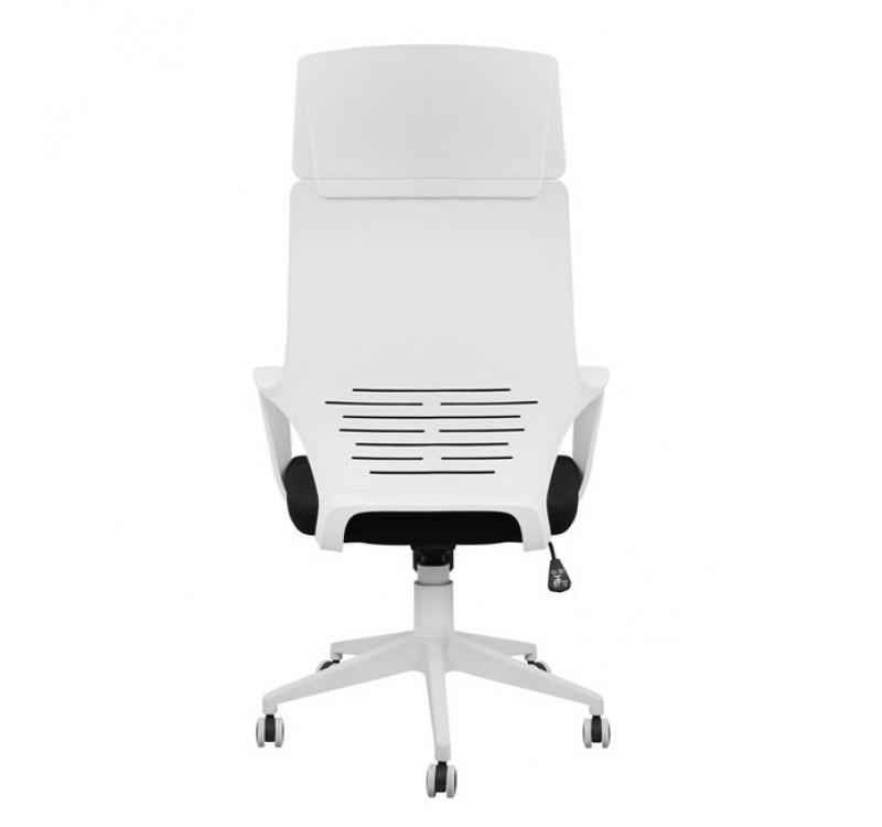 ΚΑΡΕΚΛΑ ΓΡΑΦΕΙΟΥ ANIVIA HM1054.01 ΜΑΥΡO & ΠΟΔΙ ΛΕΥΚΟ 64x61x126 εκ.