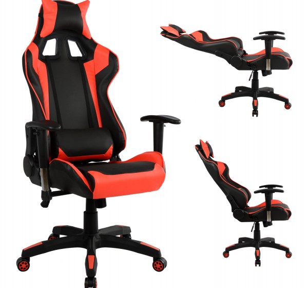 ΠΟΛΥΘΡΟΝΑ GAMING ZAYN HM1056.01 ΜΑΥΡΟ-ΚΟΚΚΙΝΟ PU 67x70x134 εκ.