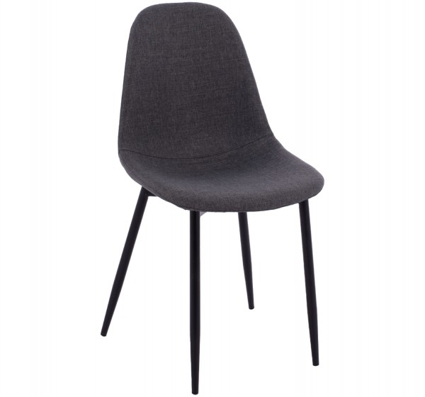 ΚΑΡΕΚΛΑ LEONARDO ΜΕ ΥΦΑΣΜΑ ΓΚΡΙ ΣΚΟΥΡΟ ΚΑΙ ΜΑΥΡΑ ΜΕΤΑΛΛΙΚΑ ΠΟΔΙΑ HM00100.16 43,5x59x84Υ εκ.