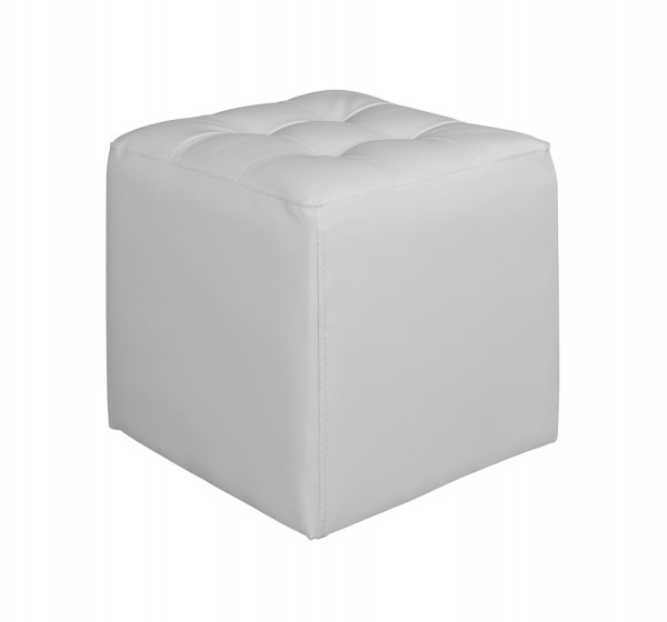 ΣΚΑΜΠΩ 37Χ37Χ35εκ ΜΕ PU ΛΕΥΚΟ PUNK HM264.02