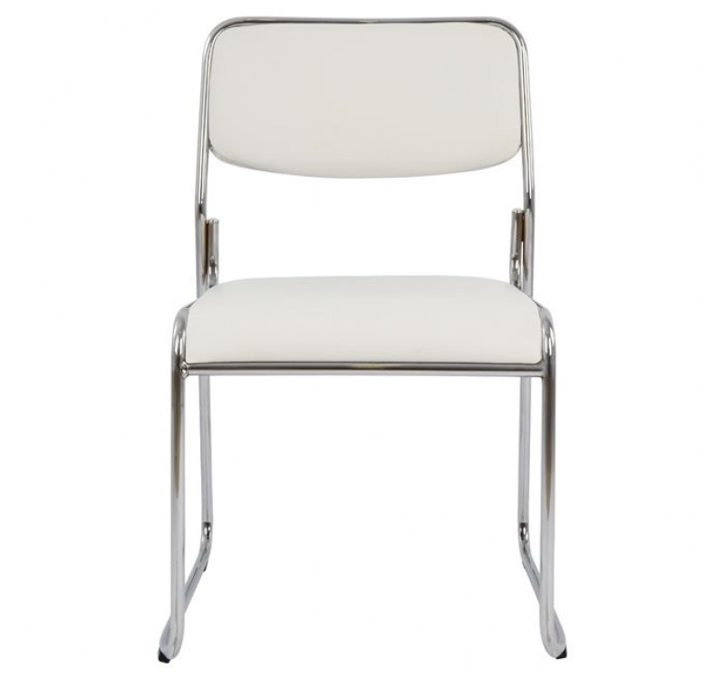 ΚΑΡΕΚΛΑ ΓΡΑΦΕΙΟΥ ΣΥΝΕΡΓΑΣΙΑΣ MABEL HM1019.02 ΣΕ ΧΡΩΜΑ ΛΕΥΚΟ 48,5x51,5x77Yεκ.