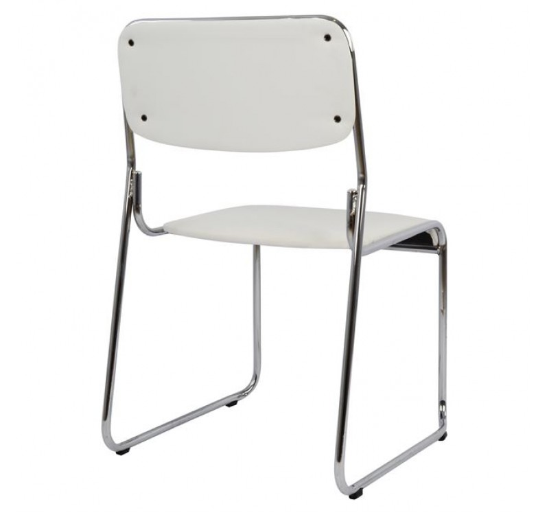 ΚΑΡΕΚΛΑ ΓΡΑΦΕΙΟΥ ΣΥΝΕΡΓΑΣΙΑΣ MABEL HM1019.02 ΣΕ ΧΡΩΜΑ ΛΕΥΚΟ 48,5x51,5x77Yεκ.